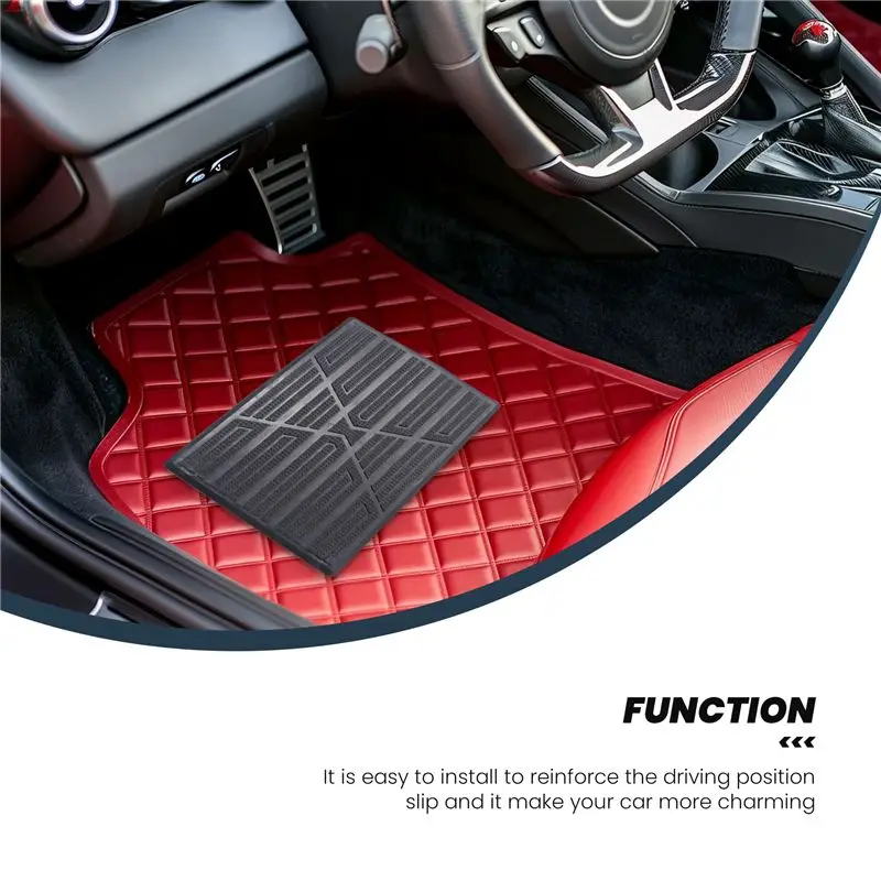 Hot Selling-Universal Car Floor Mat Pad Heel Foot Carpet Pedal Patch Cover Anti-Skid Pedal Mat - 25X16cm,Universal Car Floor Mat