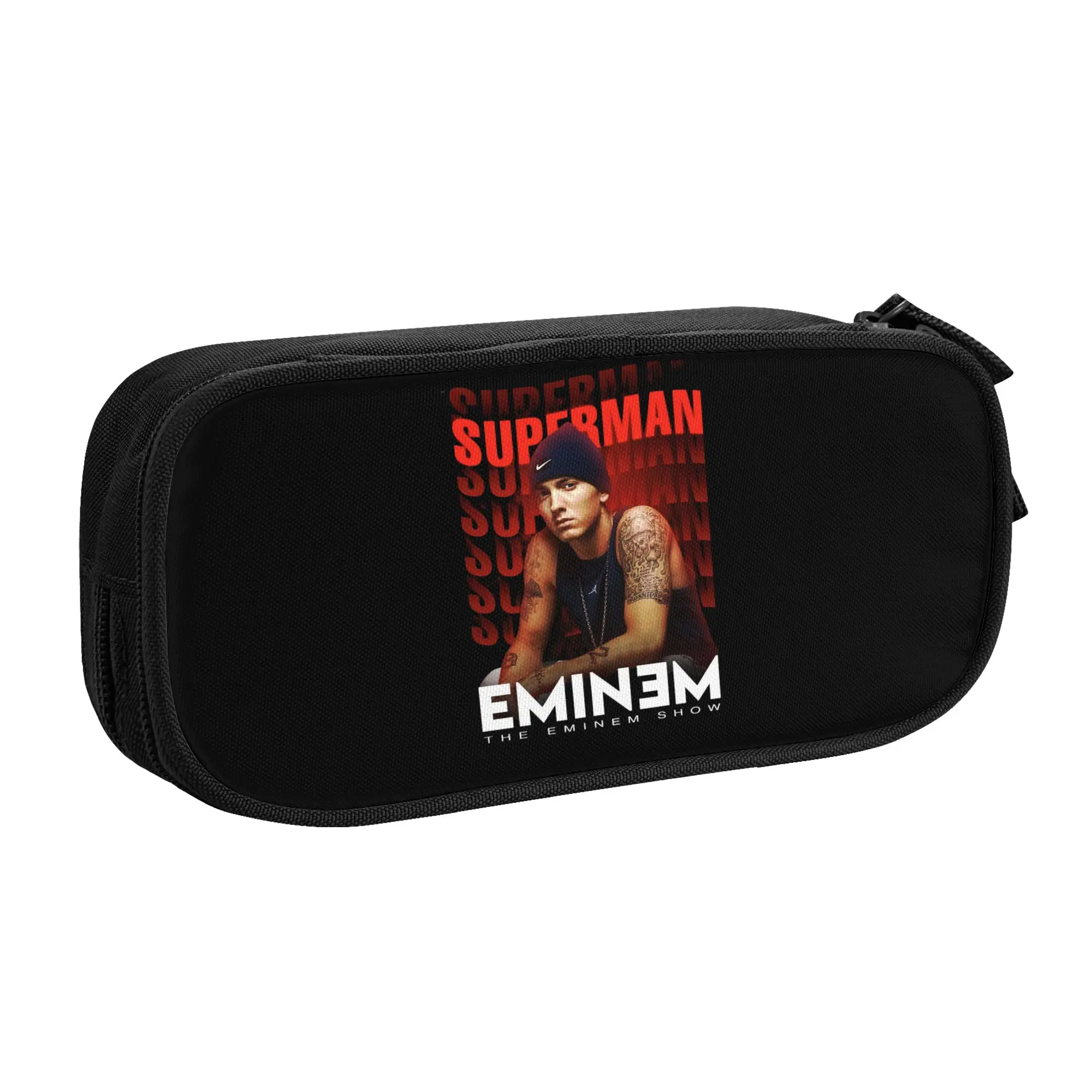 Kawaii Eminems Hip Hop Rapper  Pencil Case for Girl Boy Large Storage American Pop Music  Pencil Bag Stationery
