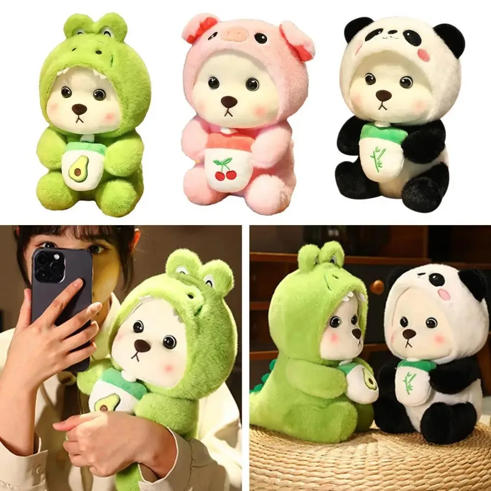 カワイイ-巨大なクマのコスプレ,パンダ人形,創造的なぬいぐるみ,漫画の動物園,ぬいぐるみ,枕を投げる,誕生日のクリスマスプレゼント,家の装飾