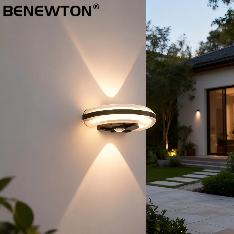 

Современный светодиодный настенный светильник, водонепроницаемый, IP65, для использования в помещении, алюминиевый, для поверхностного монтажа, светодиодный настенный светильник вверх и вниз, для крыльца, сада, спальни