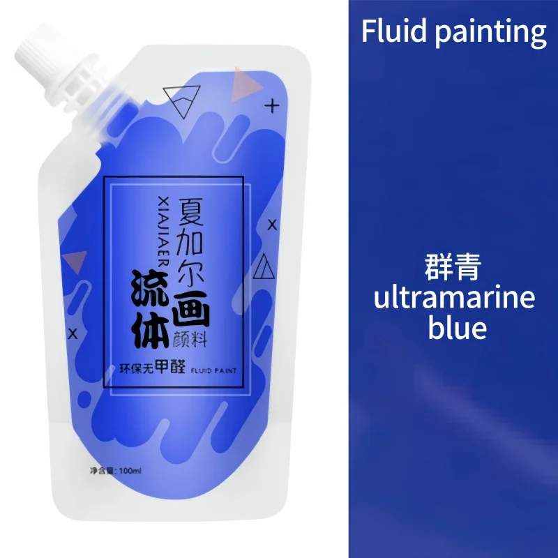 100 ml/multi-color xiajiaer vloeibare verf acrylverf zak gewelddadige beer DIY decoratieve schilderkunst vloeibare vloeibare kleurstof