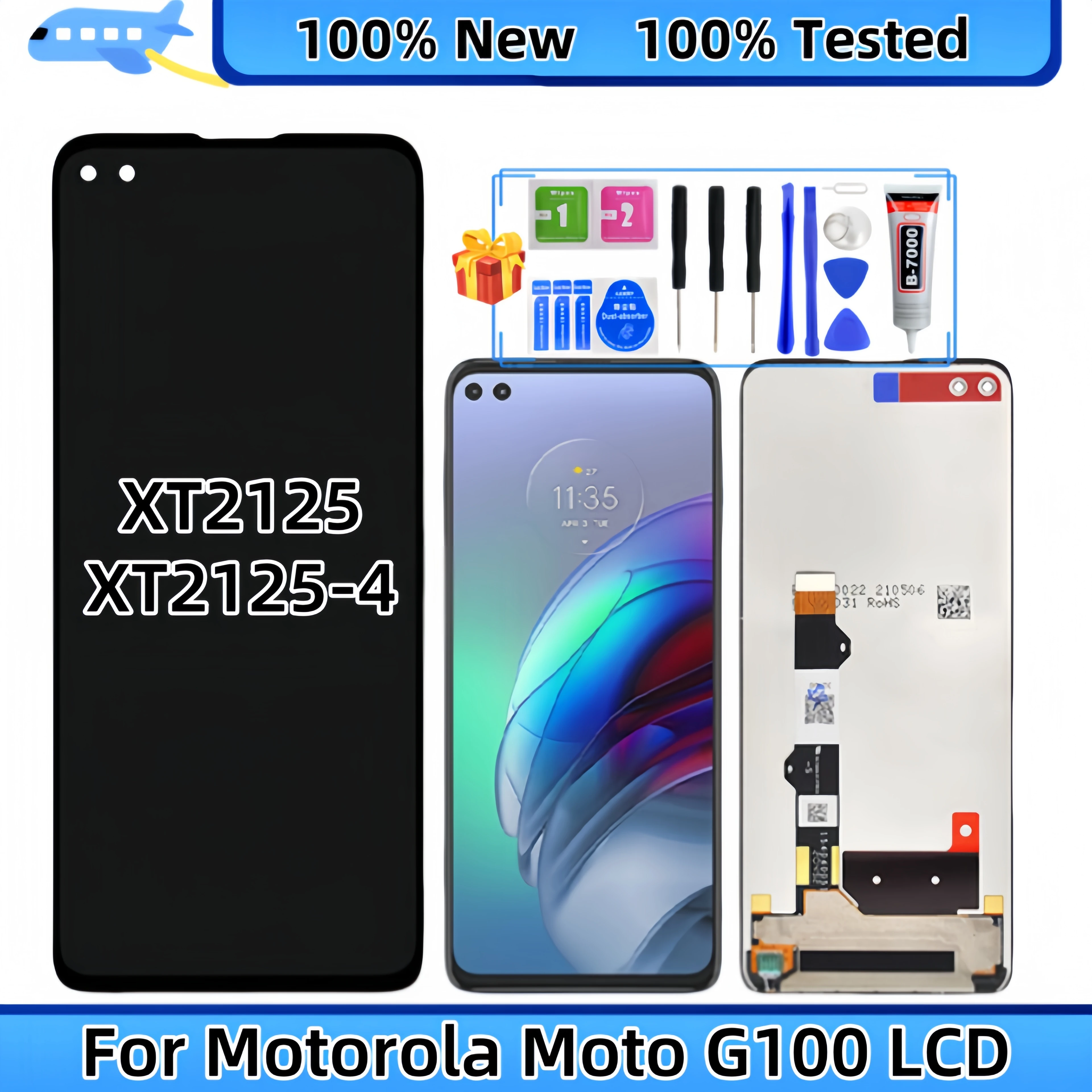 

For Motorola Moto G100 XT2125 XT2125-4 LCD Display Touch Screen Digitizer Assembly Replacement