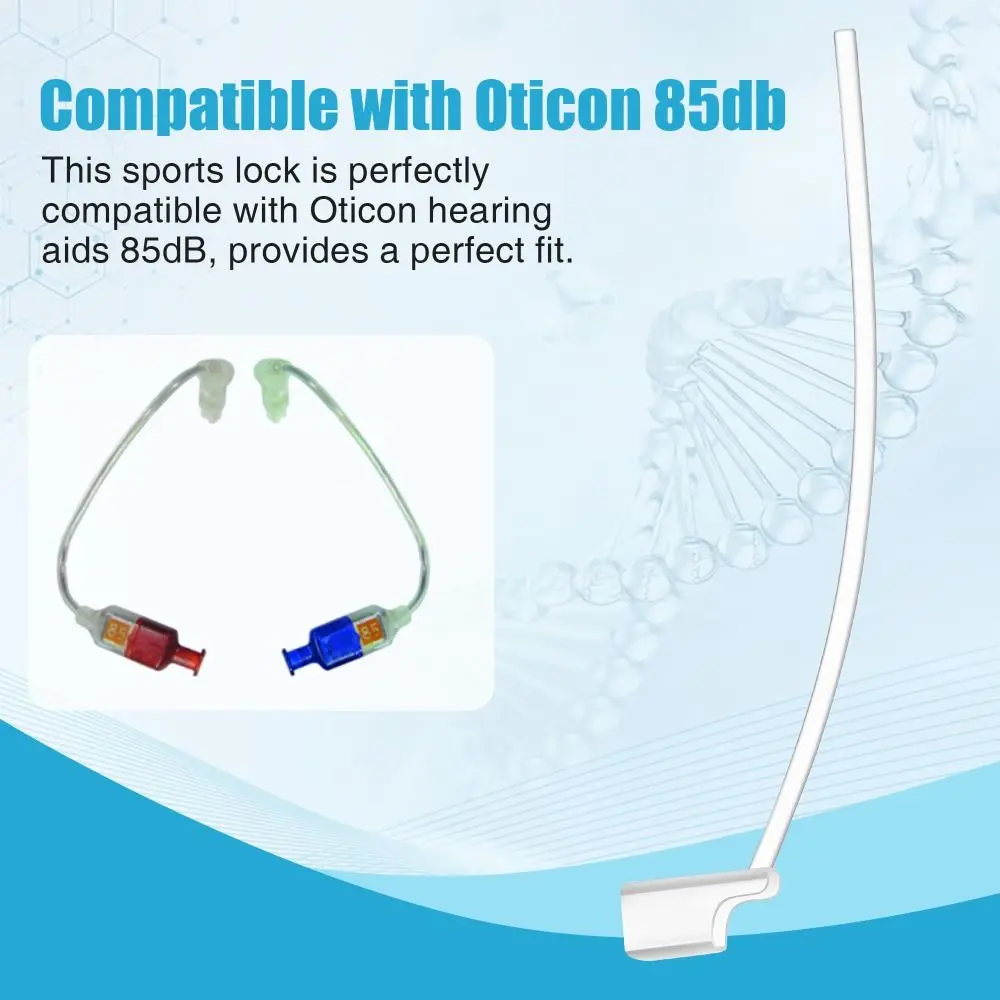 4Pcs NEW Low Touch Sports Lock Secure Fit Clear Hearing Aid Lock Easy to Replace Hearing Aid Ear Grips for Oticon 85db Ear Care