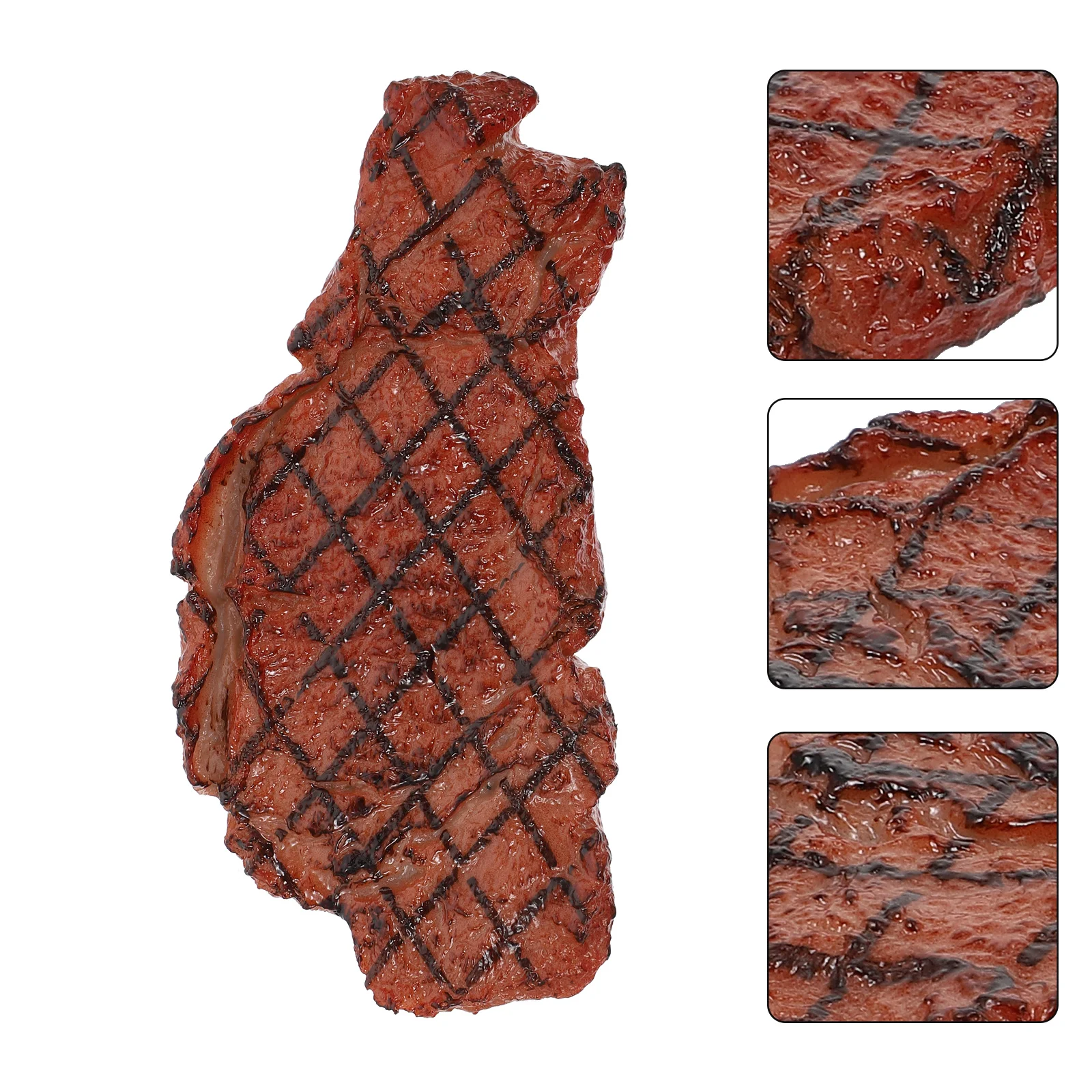 Food Model Simulation Steak Fake Toys Puzzle Gift Idea Plastic Photography Prop Sturdy Home Decoration