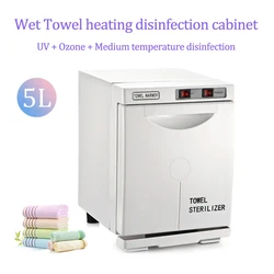 5L Mini Towel Warmer UV Sterilizer Cabinet Beauty Salon Spa Nail Tattoo Tools Disinfection Home Hotel Health Care