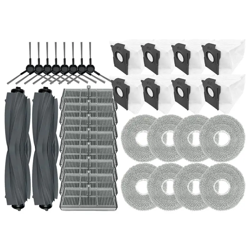 

【КУХОННЫЕ АКСЕССУАРЫ】Запасные части для Dreame L40 Ultra AE/для Dreame D20 Ultra - основная и боковые щетки, HEPA-фильтр, тряпка для мытья полов, D