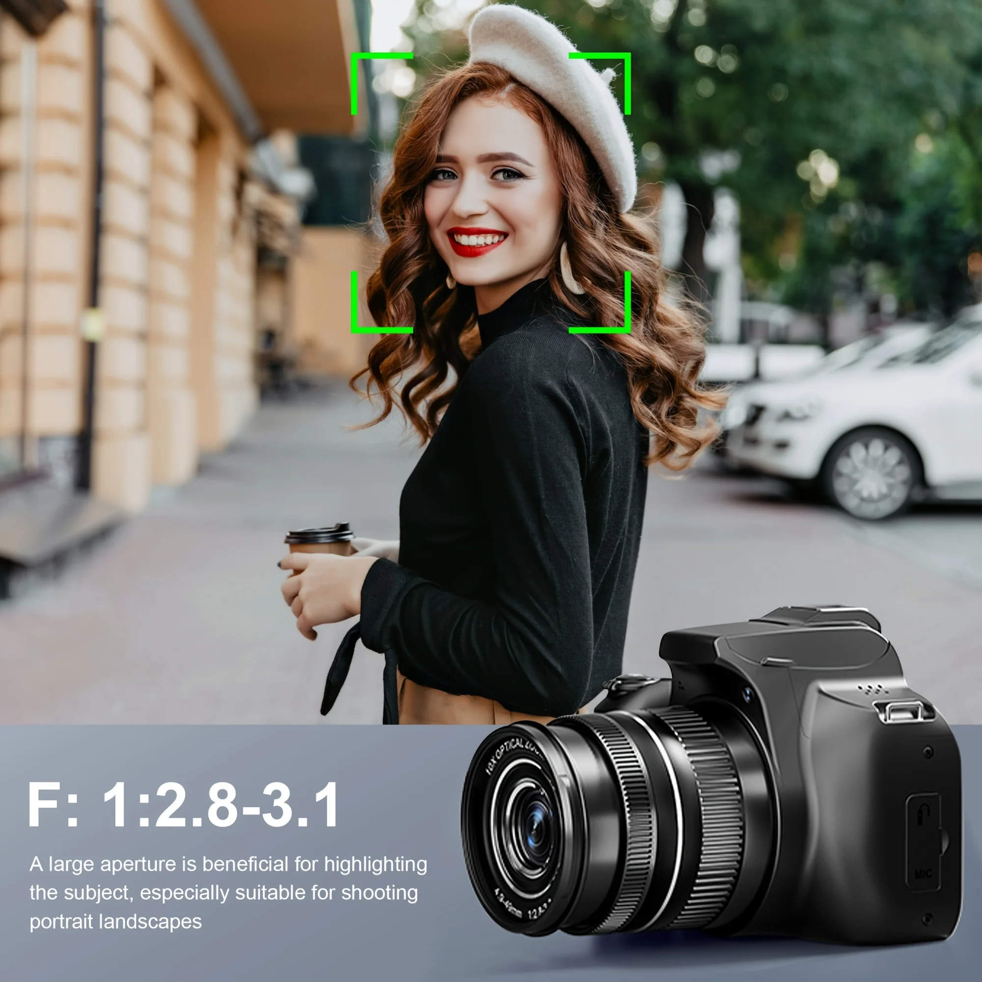 10X Zoom Optical Digital Camera 4K 64MP Professional Cameras for Photography Video Vlog Camcorder Youtube Webcam DSLR SLR Camera