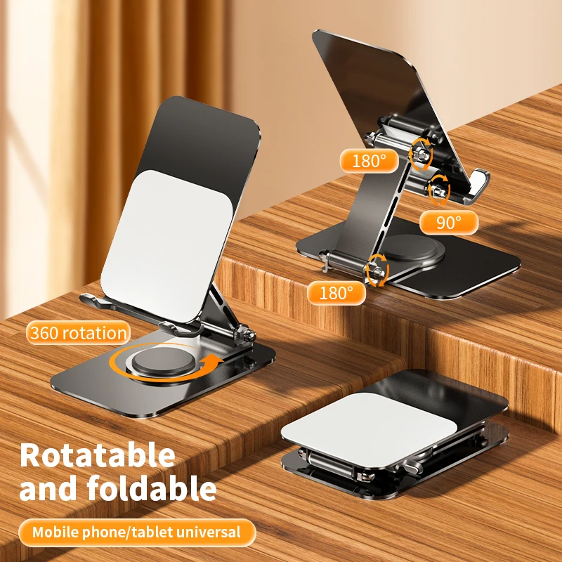

360 Rotation Mobile Phone Holder Stand Folding Lazy Desktop Mobile Phone Tablet Universal For iPhone 15 14 13 12 Samsung Xiaomi