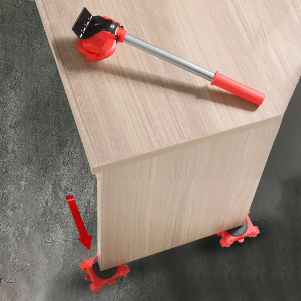 

Трудосберегающий набор роликов для транспортировки мебели, прочная несущая способность, вращающийся сверхмощный мебельный подъемник, утолщение