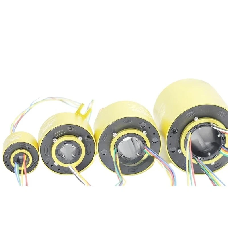 Flanged rings installed, options from 2 to 100 channels, collector rings, conductive rings, conductive rings