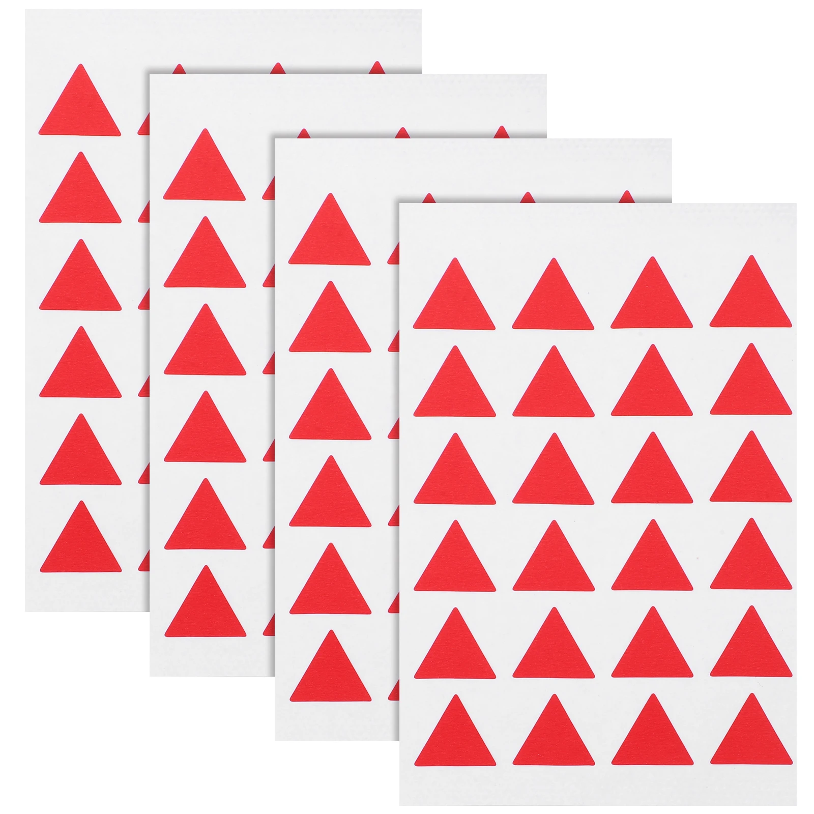 

288 Pcs Red Triangle Stickers Banner Markers Paper Dot Classification Labels for Office Decorative Note Labels