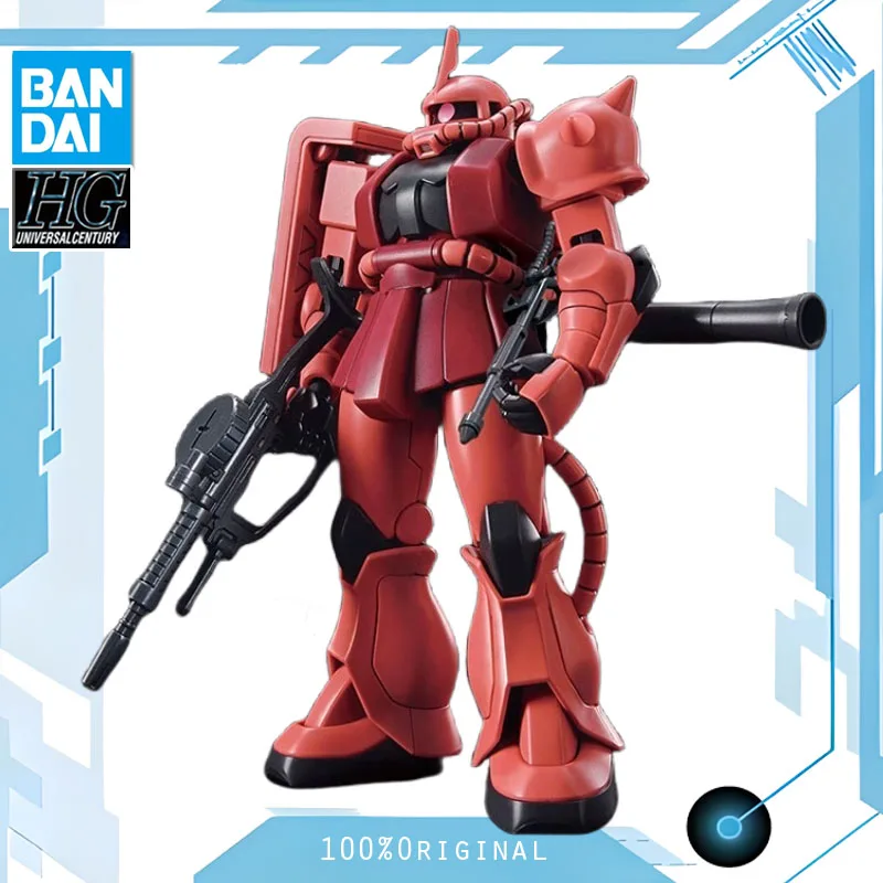 BANDAI Anime HG 1/144 MS-06S ZAKU Ⅱ New Mobile Report Gundam Model Kit Robot Quality Assembly Plastic Action Toys Figures Gift