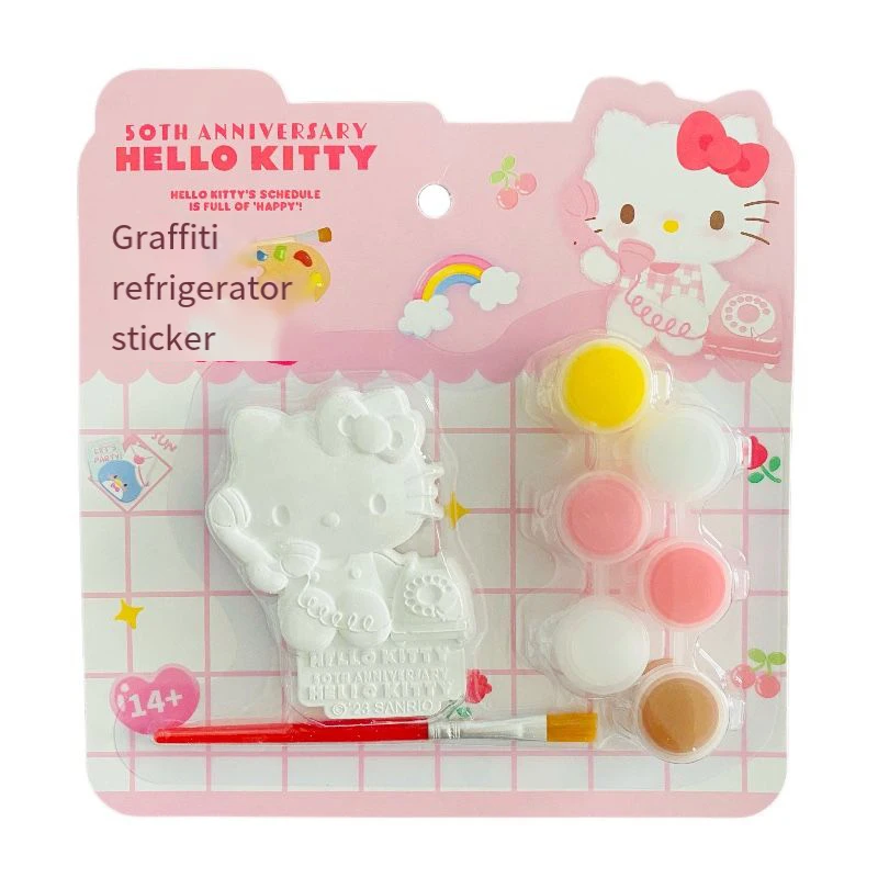 Miniso Sanrios Kuromi Hello kittys meine Melodie Kühlschrank Magnet Graffiti Magnet Form Anime Kawaii DIY Handwerk Gips Puppe