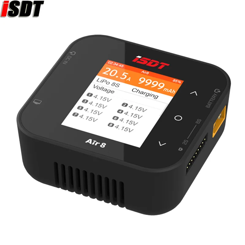ISDT Air 8 Smart Charger for RC Drones Cars Supports 1-8S Batteries ULiHv 500W 20A Smart BattAir Connection with APP