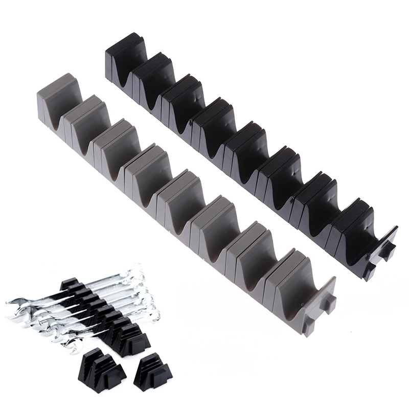 Magnetic Wrench Organizer Rack For Toolbox Magnetic Wrench Holder Wrenches Drawer Storage Shelf Compact ABS Wrench Holder