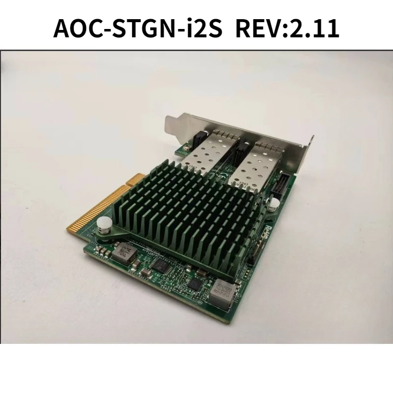 AOC-STGN-I2S X520-DA2 10GB dual port 10 Gigabit fiber optic network interface card 82599ES chip, support diskless Synology