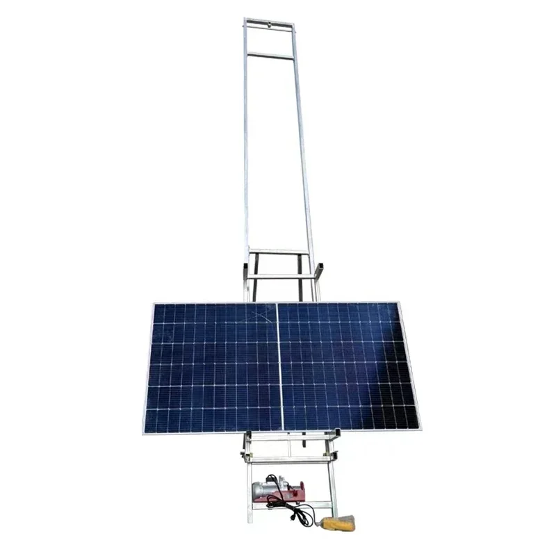 Safety Solar  Ladder Lift  PV Modules Installation Ladder Hoist 18m