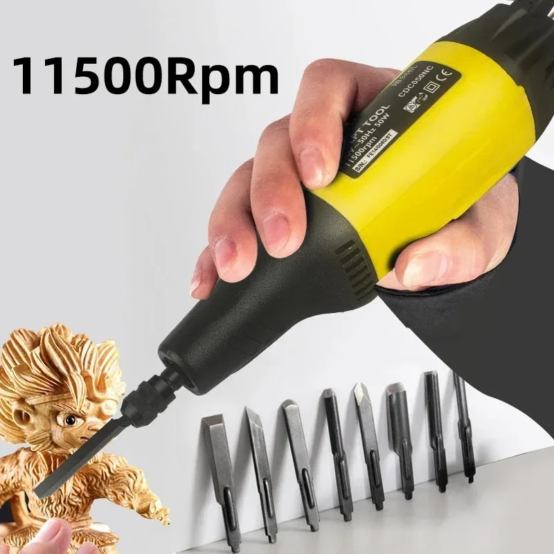 220V 50W Carving Tool DIY Portable Cutter Engraving Multifunctional Electric Engraving Pen Electric Woodworking Chisel Carving