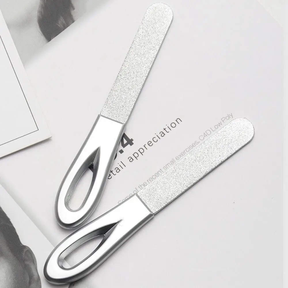 Beauty Stainless Steel Buffer Nail Files Metal Grinding Sanding Manicure Pedicure Scrub Nail Art Tools Manicure Pedicure Tool