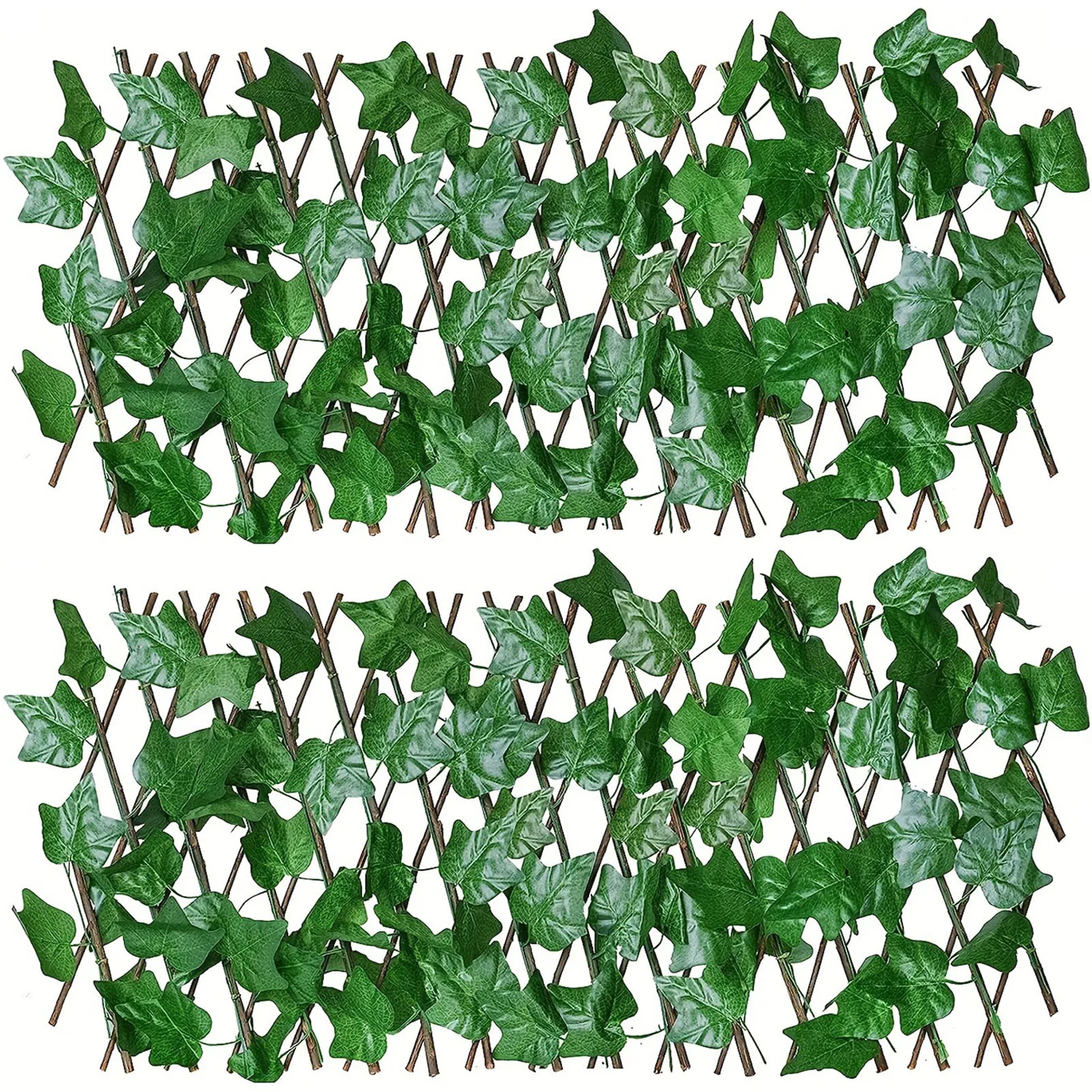 

Simulation Artificial Leaf Fence Realistic Look Faux Leaves Wall Panels for Outdoor Garden Fence