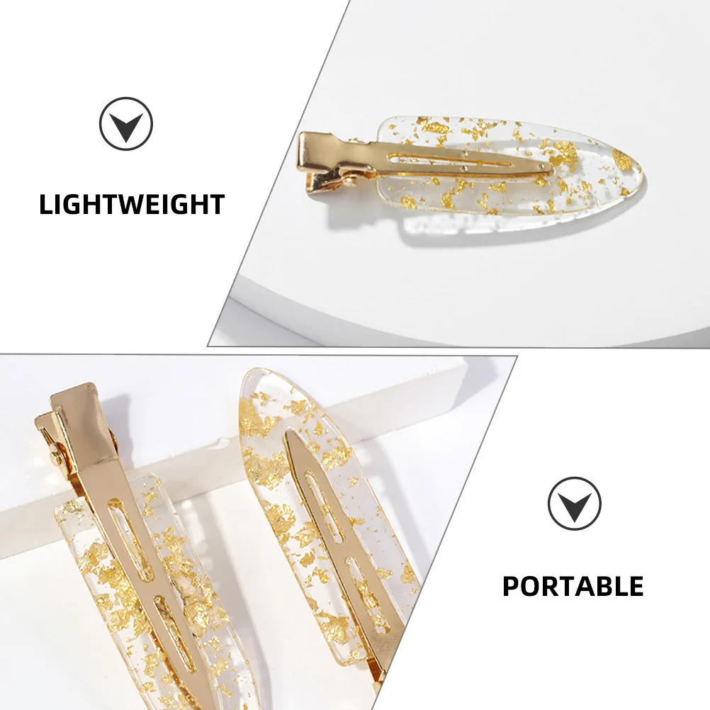 

10Pcs No Dent Hair Clips Glitter Styling Clips for Women Fashionable Non Slip Hair Accessories for Parties and Banquets