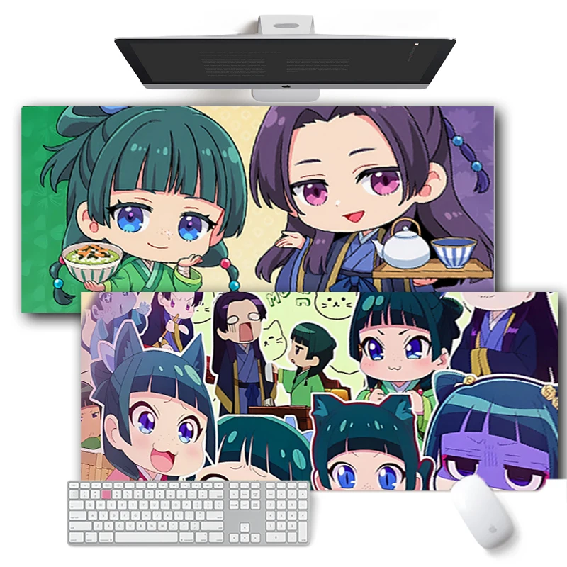 The Apothecary Diaries Maomao Mouse Pad Gamer Home Computer Mousepad Keyboard Pad Carpet Non-Slip Office Mouse Mats Gift