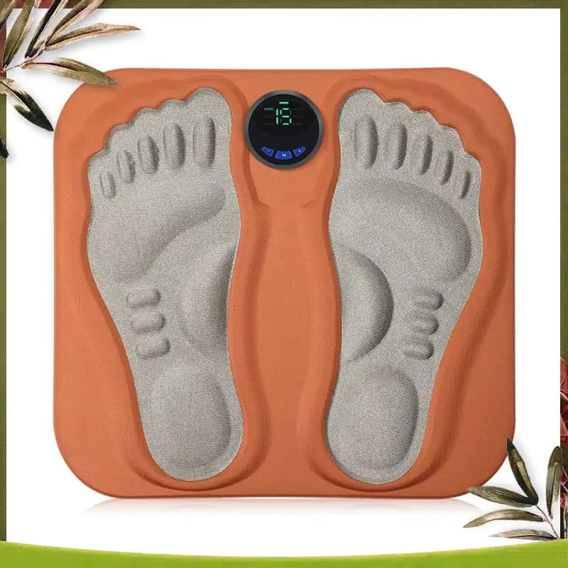 

Reliable-3D Foot Massager Pad Foldable Calf Massager Mat 6 Modes 15 Levels Muscle Electroe Stimulador Foot Helper Relaxes Muscle