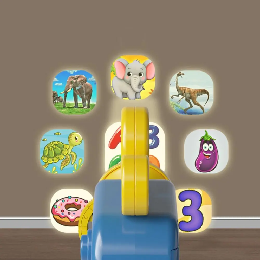

Plastic Handheld Projection Flashlight Cartoon Pattern Puzzle Children's Luminous Toys Mini Early Education