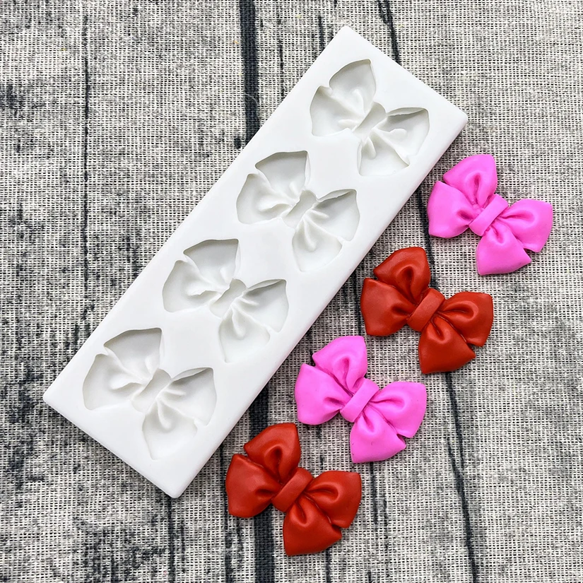 Bows Silicone Sugarcraft Mold Resin Tools Cupcake Baking Mould Fondant Cake Decorating Tools