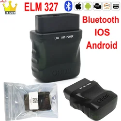 Latest Version V2.1 Bluetooth ELM327 Auto OBD Scanner Code Reader Tool Super MINI ELM 327 For IOS Android Car Diagnostic Tool