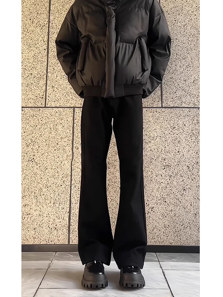 

Bla Straight Leg Stretchy Slimming Jeans Men's High Street American Sle Bowed Knife Pants Wear Resistant Long Pants