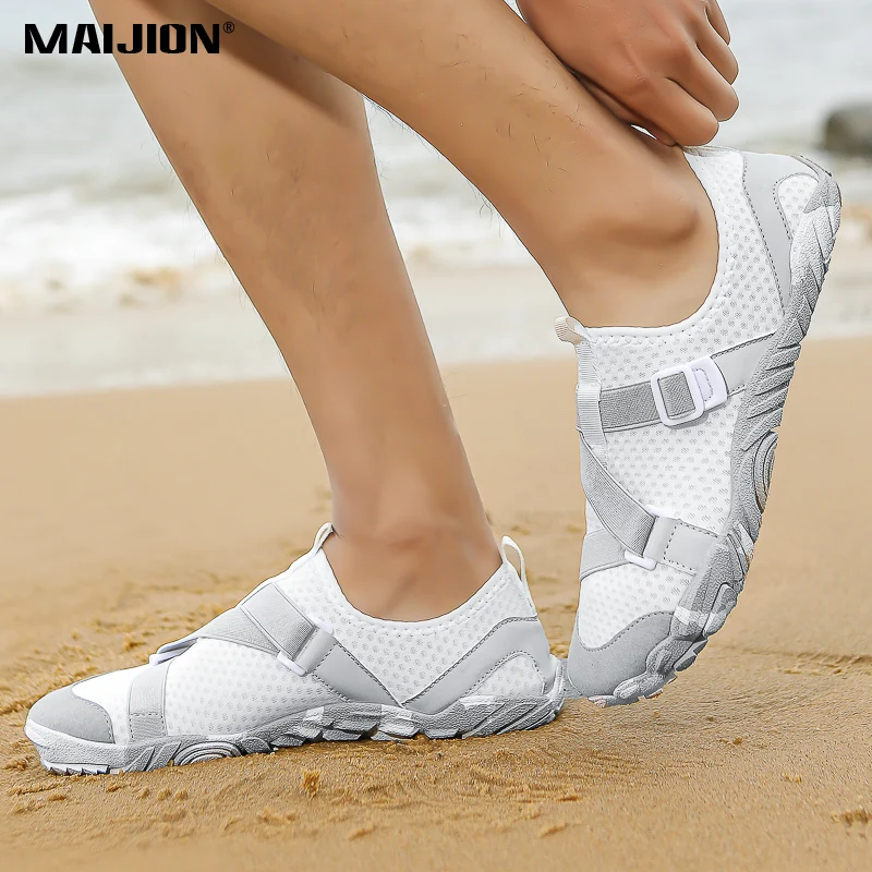 Unisex Breathable Water Shoes Men Women Beach Swimming Aqua Shoes Quick-Dry Outdoor Wading Shoes for Fishing Boating Surfing