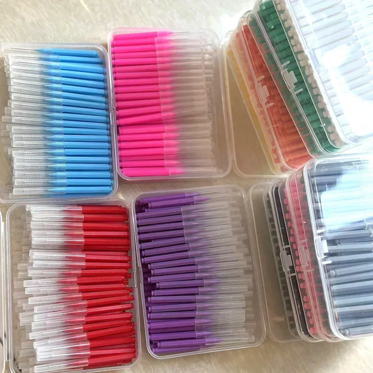 Interdental Brushes 100/200Pcsbox Health Care Tooth Escova Cleaners Orthodontic Dental Teeth Brush Oral Hygiene Tool