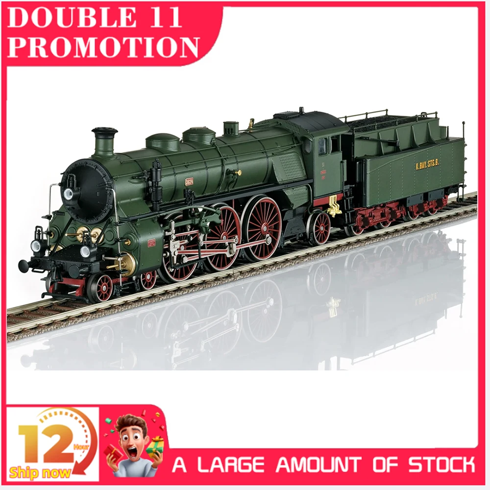 

TRIX HO 1/87 Steam Train Model 22403 DCC Digital Sound Effect S3/6 K.Bay.Sts.B. Steam Locomotive with Smoke