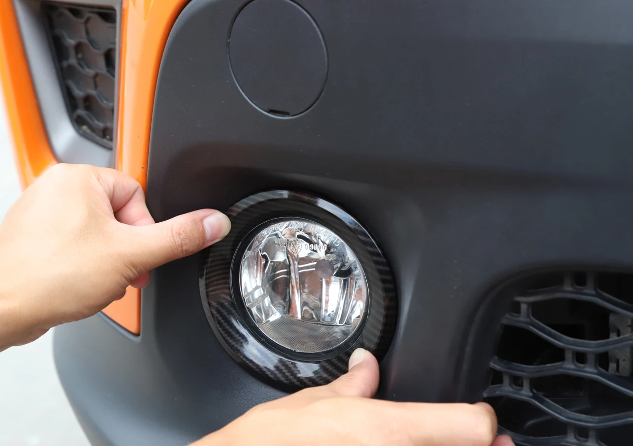 Car Front Fog Light Turn Signal Lamp Decoration Cover for Jeep Renegade 2019 2020 2021 2022 2023 Lamp Hoods Exterior Accessories
