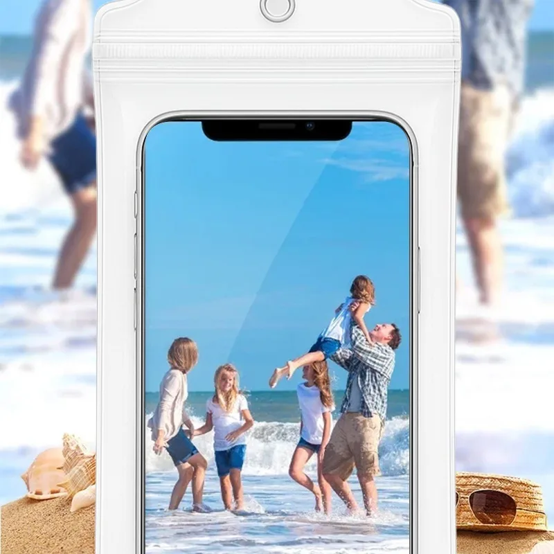 Afbeelding 4: Transparante waterdichte telefoontas Onderwater telefoons buideltas Universele zomerzwemmen waterdichte hoes voor iPhone Samsung Xiaomi