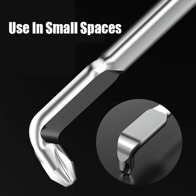 1/2/3/10PCS Z-Type L-Shaped 90-Degree Right-Angle Screwdriver Strong Magnetism Phillips Slotted Hexagon Socket Torx Screwdriver