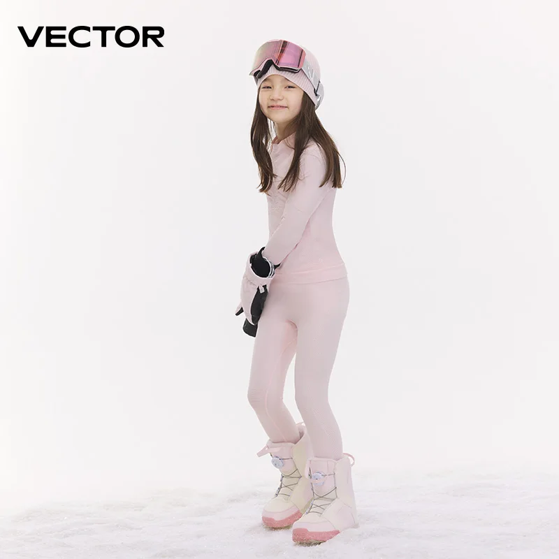 VECTOR Children Boys and Girls Ski Thermal Underwear Sets Sports Quick Dry Tracksuit Fitness Workout Exercise Shirts Jackets