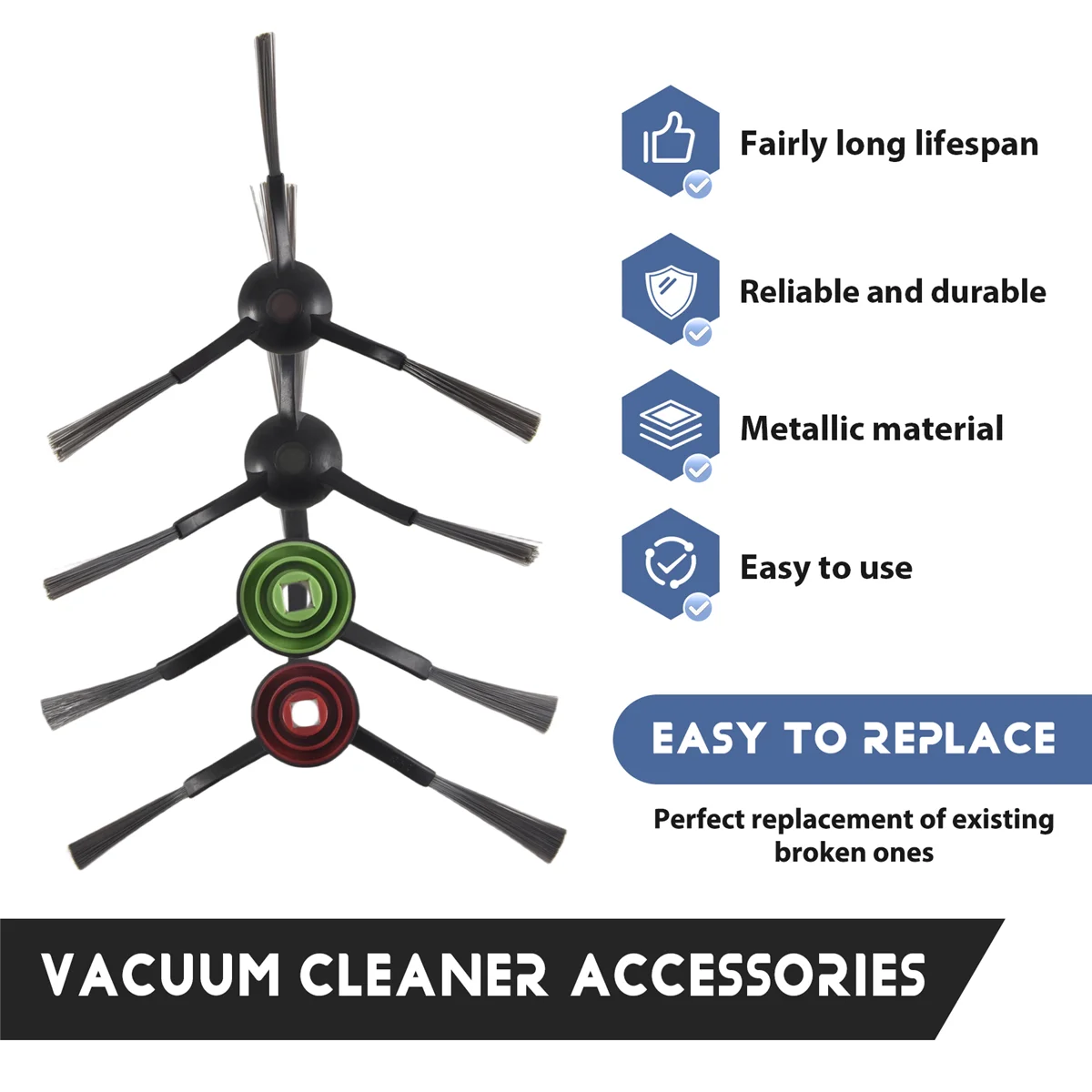 Side Brush For  Side Brushes For T8/T9/N8/X1 Omni/X1 Turbo/T10 Omni/T10 Turbo/T20 Omni/T9+/N8+/N8 Pro/N8 Plus
