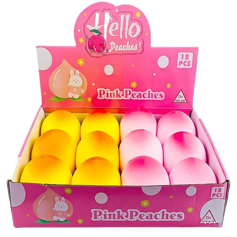 

Fake Peach Squishy Toys Simulation Slow Rising Stress Relief Antistress Decompression Scented Fruit Fidget Toy Wholesale