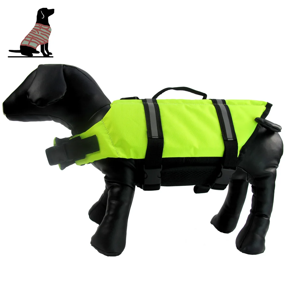 

Jacket Green Size Xs Durable Buoyancy Breathable Pet Life Preserver Quick Release Buckles Grab Handle Beach