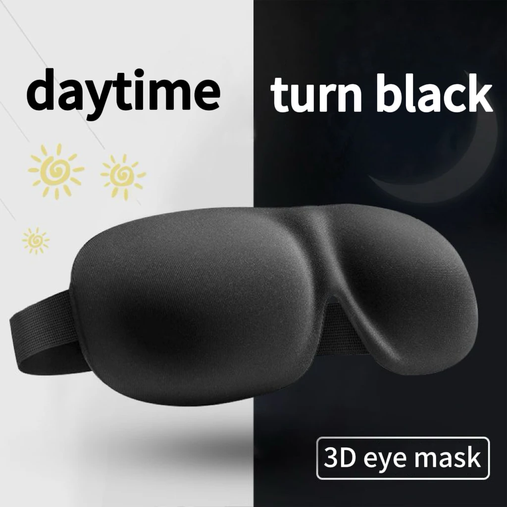 3D Contoured Sleep Eye Mask with Earplugs, Ultra Soft Blackout Eye Cover for Undisturbed Deep Sleep