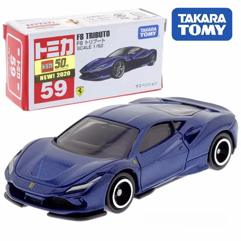 

TAKARA TOMY 1:64, модель из сплава под давлением F8 Tributo blue, детская коллекция, декоративная модель, демонстрационные игрушки, подарки для детей.