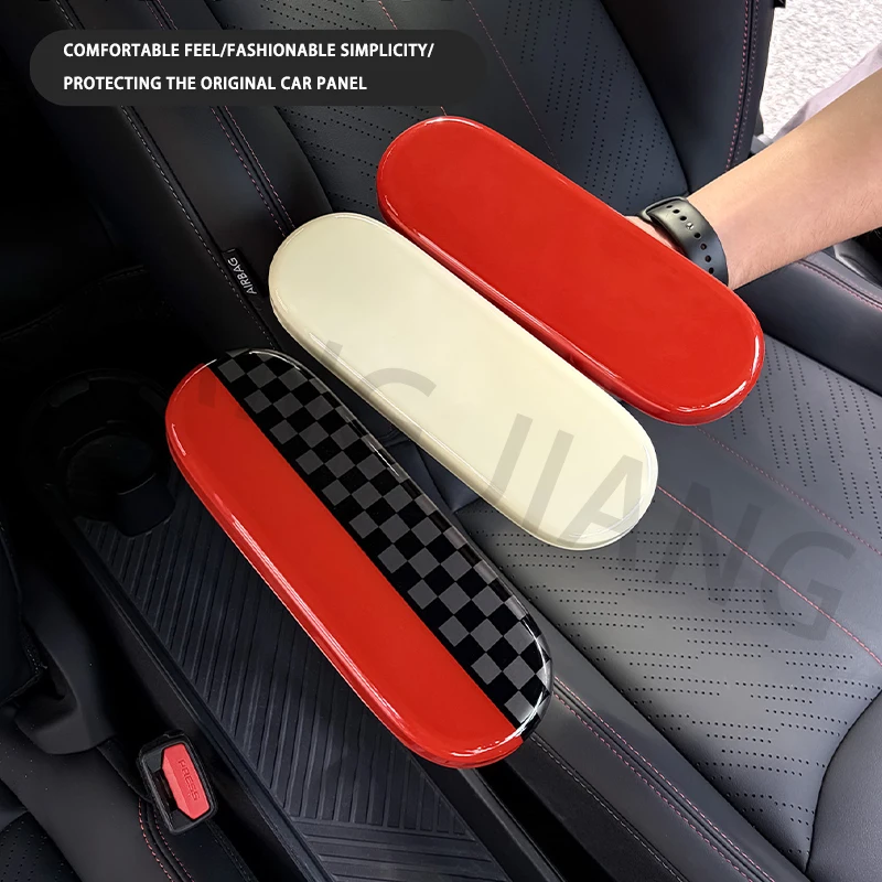 مسند ذراع السيارة غطاء لوحة وحدة التحكم المركزية صندوق تخزين غطاء ملصقات لميني كوبر J01 EV J05 Aceman 2024 2025 اكسسوارات السيارات #5