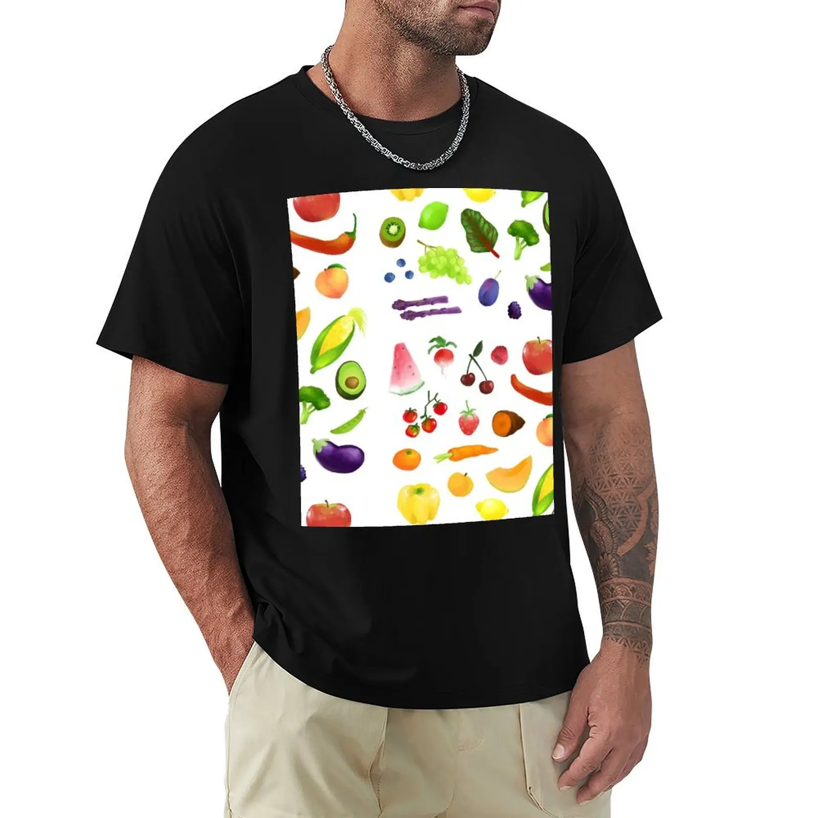

Eat Your Fruits and Veggies T-Shirt graphic shirts Aesthetic clothing mens t shirts pack