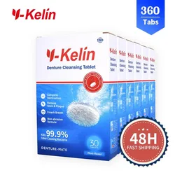 Y-Kelin Denture Cleansing Tablets 360 Tabs denture effervescent tablet prosthesis sterilizing cleanser