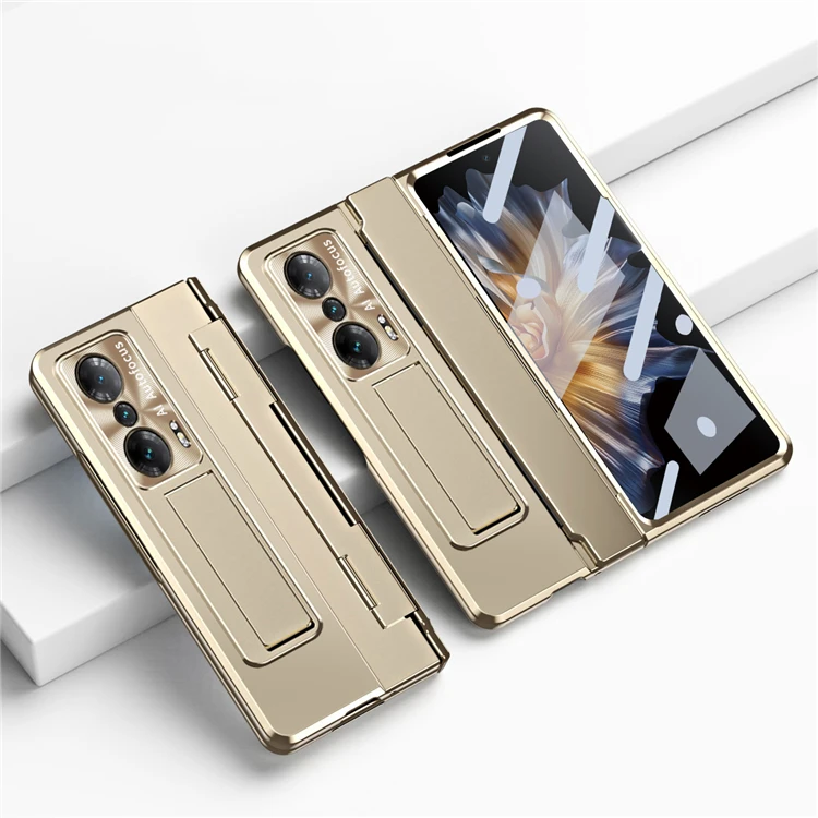 

Cover For Honor Magic Vs 5g Case Plating Clear Hinge 360 Full Protect Hard Bracket Magic Vs Glass Flim Funda