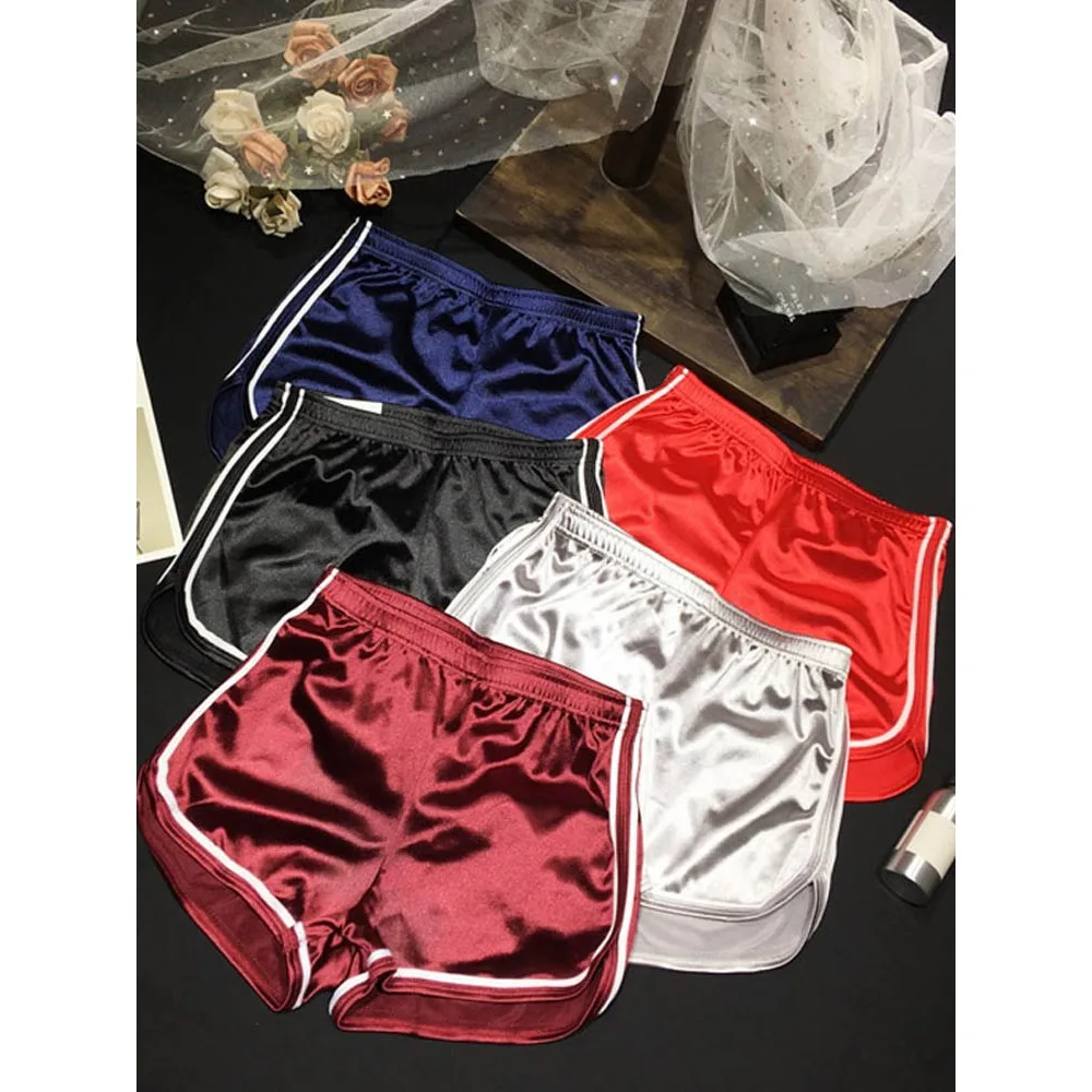 New Women Shorts Summer Silk Slim Beach Casual White Egde Shorts Hot