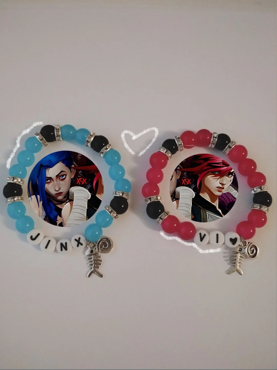matching bracelets jinx vi arcane league of legends