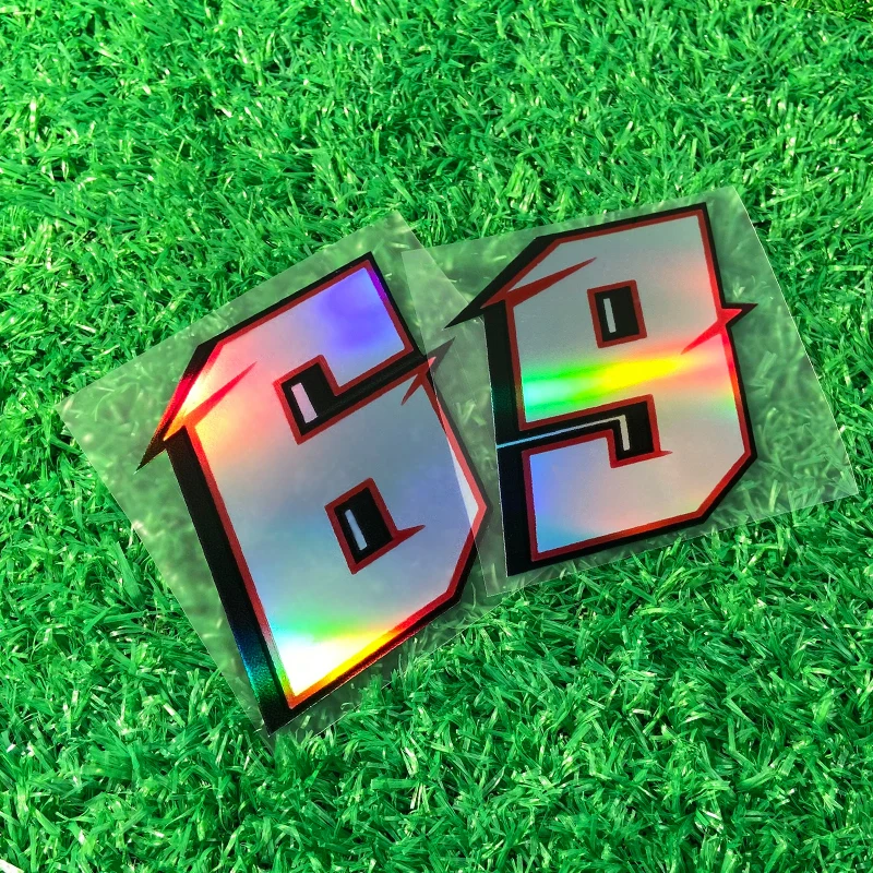 1PC Laser Number 0123456789 Motorcycle Sticker Waterproof Motorbike Fuel Tank Scooter Decoration Refit Car Styling Vinyl Decals image 6